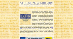 Desktop Screenshot of gettingstartedwithlatin.com