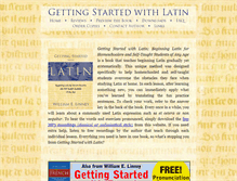 Tablet Screenshot of gettingstartedwithlatin.com